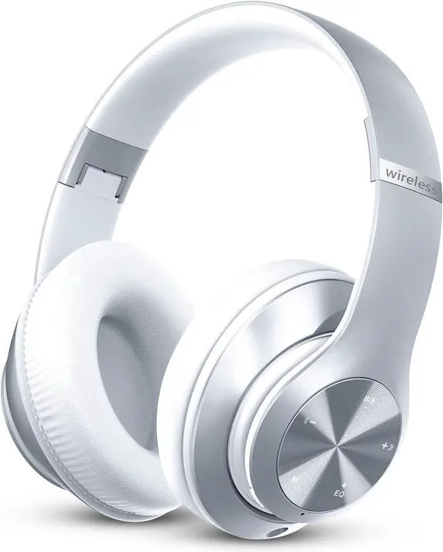 Main image of Headphones Wireless Bluetooth,60 Hours Playtime Foldable Lightweight Bluetooth Headphones Wireless Over Ear Wired Hi-Fi Stereo with 6 EQ Modes, Deep Bass Adjustable Headset with Mic, FM, TF for Adults