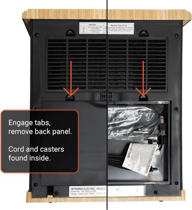 Alt view image 2 of 7 - Heat Storm HS-1500-ILODG Cabinet Heater, 15" H x 13.5" W x 11" D, Gray