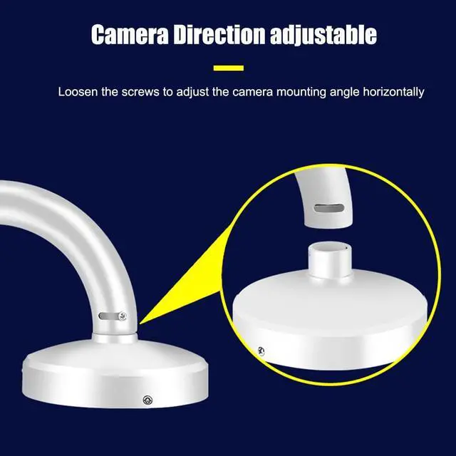 Alt view image 5 of 7 - Security Camera J Type Wall Mount Bracket, Dome Camera Mount Universal Camera Wall Mounting Bracket/IP Camera for CCTV Security Camera (250mm/10 inch Length J Mount)