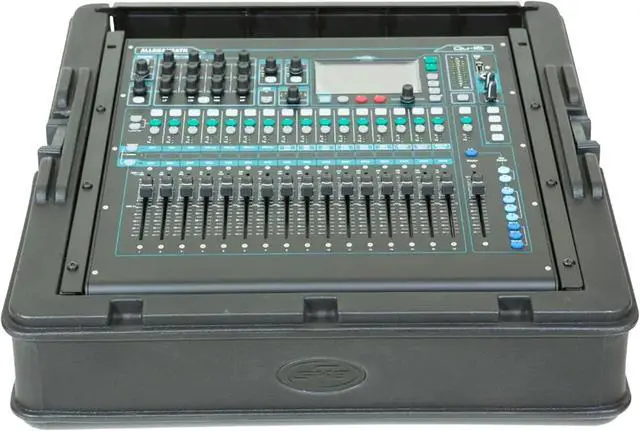 Alt view image 6 of 7 - SKB Cases 1SKB-R100 Roto-Molded 10U Top Mixer Rack, Teel Threaded Rails, Hard Lid and Removable Back Door, (2) Carrying Handles