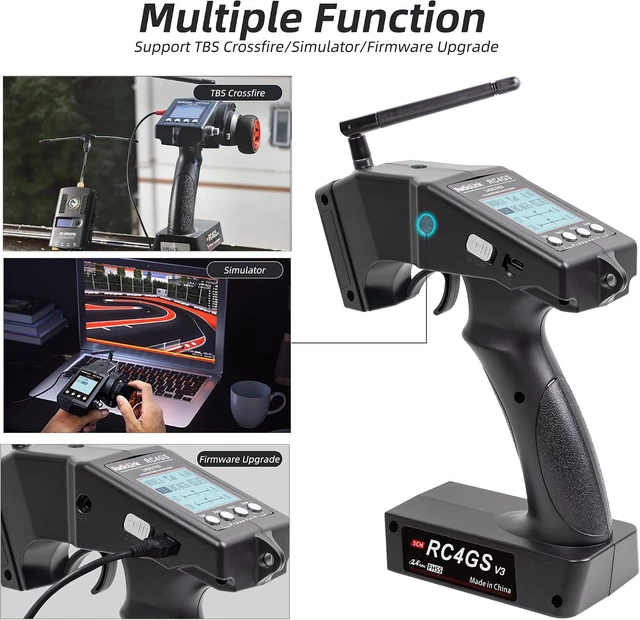 Alt view image 5 of 7 - Radiolink RC4GS V3 5CH 2.4G RC Transmitter R6FG Gyro Receiver for Crawler