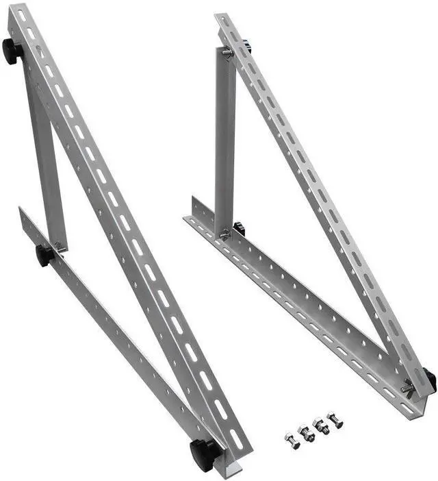 Alt view image 4 of 5 - Renogy 28in Adjustable Solar Panel Mount Brackets with Foldable Tilt Legs
