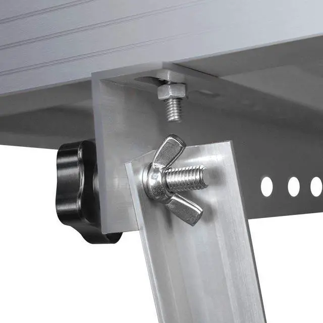 Alt view image 5 of 5 - Renogy 28in Adjustable Solar Panel Mount Brackets with Foldable Tilt Legs