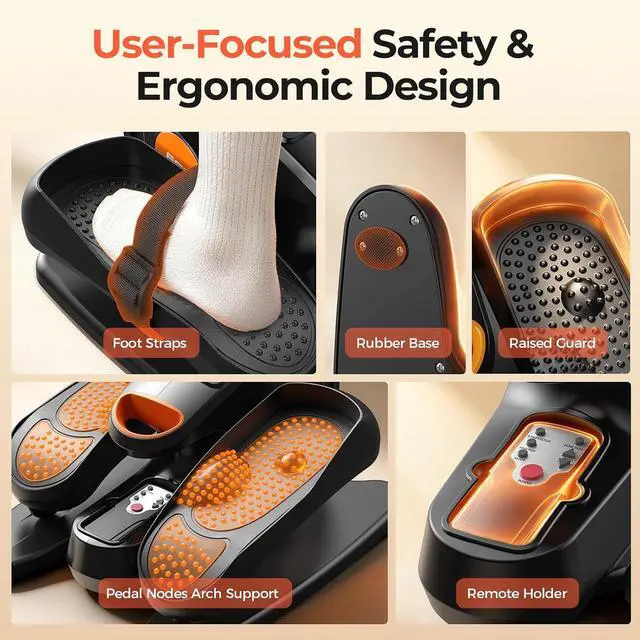 Alt view image 4 of 7 - YOSUDA Under Desk Elliptical Machine, Seated Pedal Exerciser for Seniors