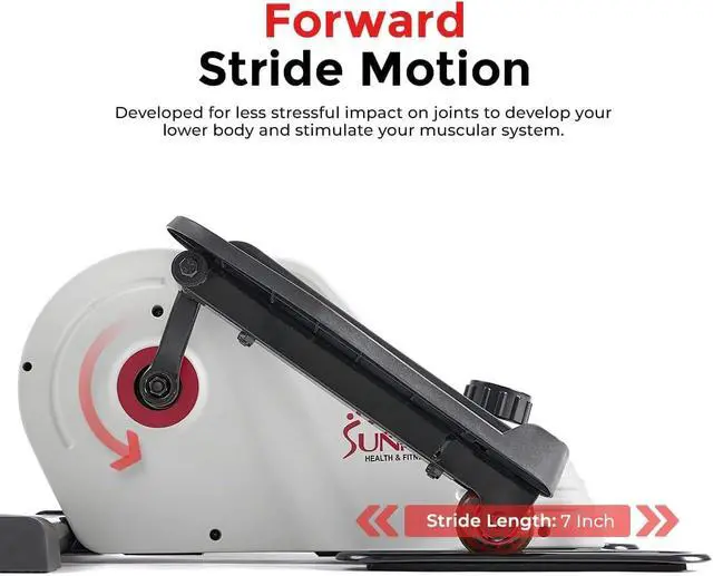 Alt view image 5 of 7 - Sunny Health & Fitness Under Desk Pedal Elliptical Machine Leg Exerciser