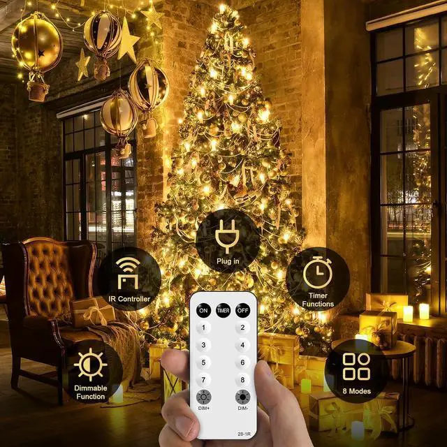 Alt view image 7 of 7 - JMEXSUSS 168Ft String Lights Outdoor Waterproof, 600 LED Christmas Lights