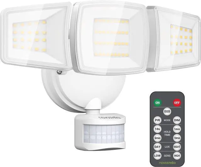 Main image of Outdoor LED Flood Lights D2D Security Lights Motion Sensor Remote 45W 5000K