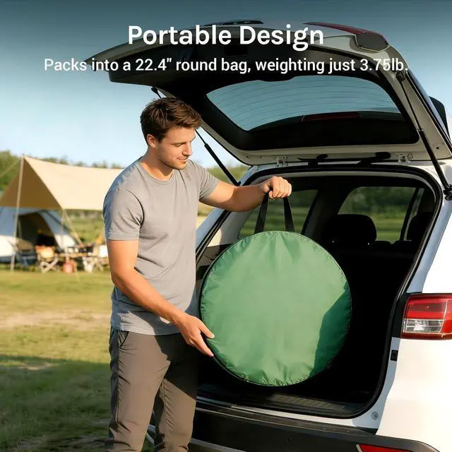 Alt view image 7 of 7 - WolfWise Pop Up Shower Tent for Camping Essentials, Compact & Lightweight