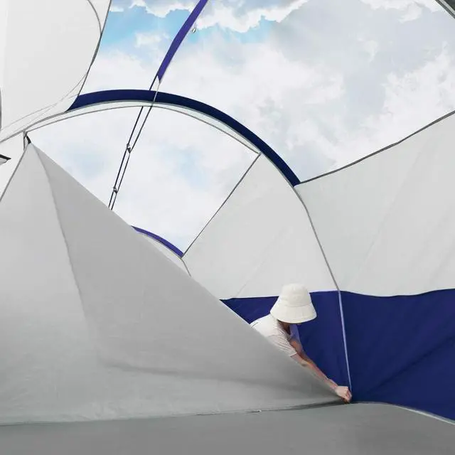 Alt view image 4 of 7 - CAMPROS CP 8 Person Camping Tent, Room Divider, Rainfly, Weather Resistant