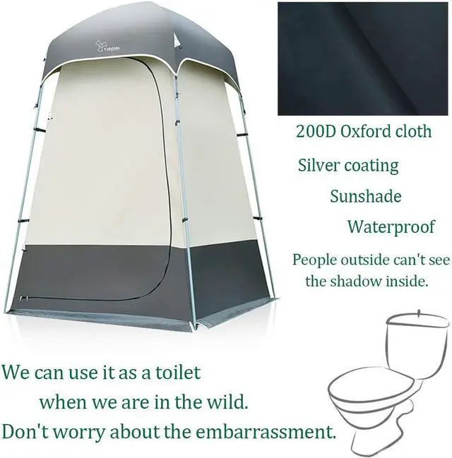 Alt view image 4 of 7 - Outdoor Shower Tent Changing Room Privacy Portable Camping Shelters