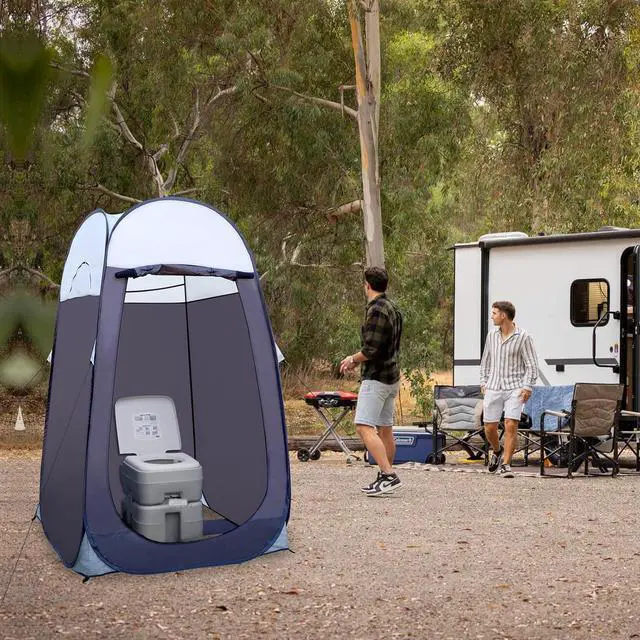 Alt view image 7 of 7 - Leader Accessories Pop Up Shower Tent 4' x 4' x 78" H Privacy Camping Tent