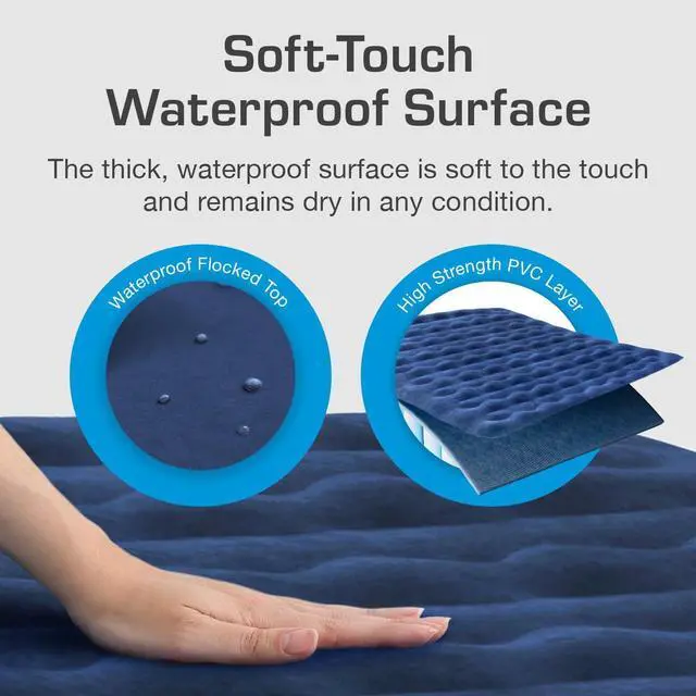 Alt view image 6 of 7 - Active Era Luxury Camping Air Mattress with Built in Pump - Queen, USB Rechargeable Pump, Travel Bag for Tent Camping