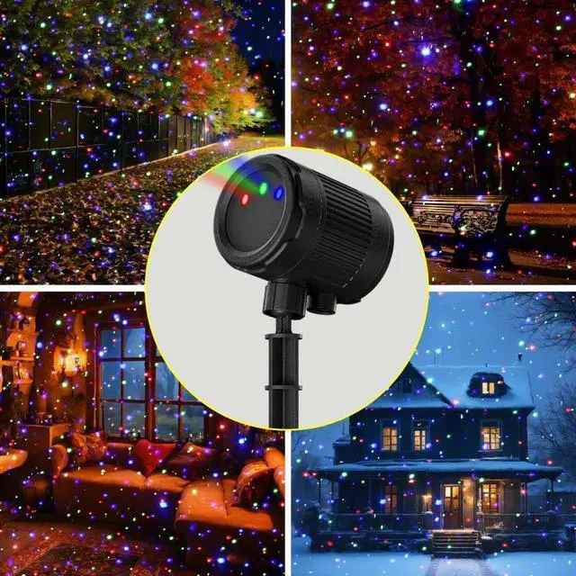 Alt view image 2 of 7 - Laser Christmas Projector Lights Outdoor, Firefly Light Show for Trees