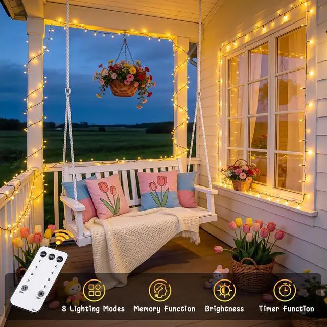Alt view image 5 of 7 - JMEXSUSS 500 LED Christmas Lights Outdoor, Classroom String Lights Plug in
