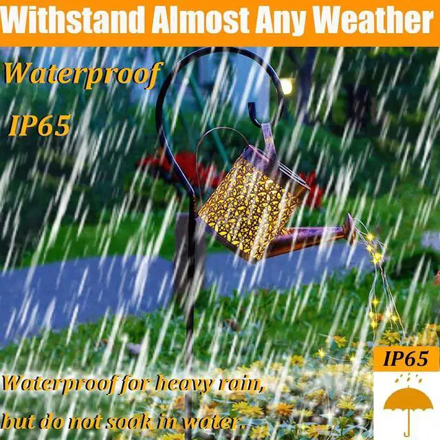 Alt view image 3 of 7 - Merrytech Solar Watering Can Light,Garden Decor Gifts for Mom Grandma Large