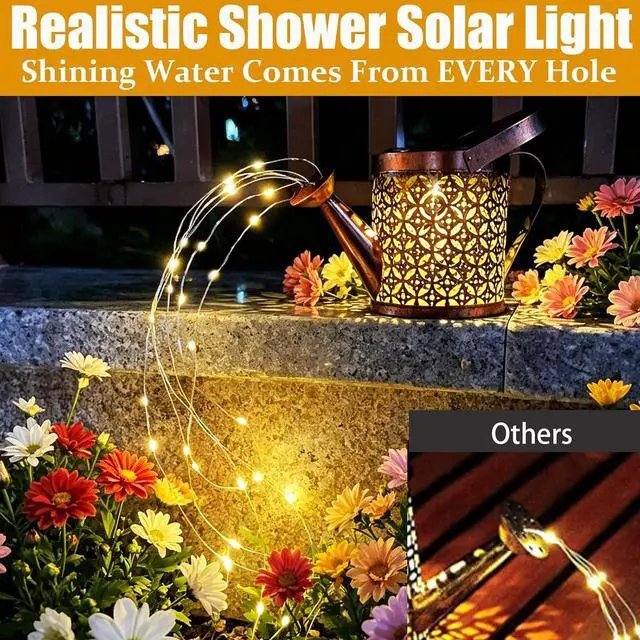 Alt view image 4 of 7 - Merrytech Solar Watering Can Light,Garden Decor Gifts for Mom Grandma Large