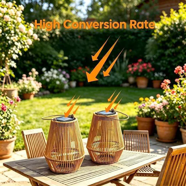 Alt view image 4 of 7 - Solar Lanterns Outdoor Waterproof, KagoLing Solar Lanterns Outdoor Gifts for Women Mom Grandma Hanging Solar Lights Outdoor Garden Decor for Outside, Yard, Patio, Porch, Trees, Pathway, Lawn, 2 Pack
