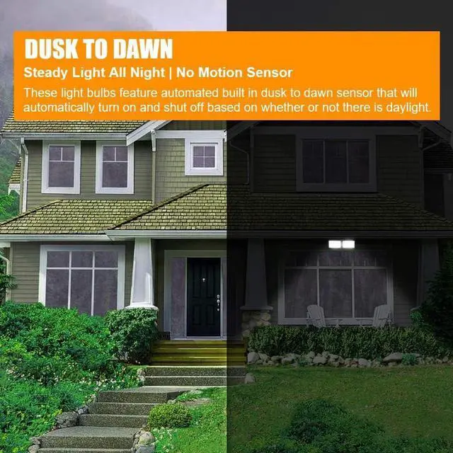 Alt view image 3 of 7 - FAGUANGAO Dusk to Dawn LED Security Light,18W Plug in Flood Light Outdoor,5000k Daylight,1600lm, IP55 Waterproof,Adjustable 2 Heads Wall Light for Garage, Porch, Yard, Black,Street
