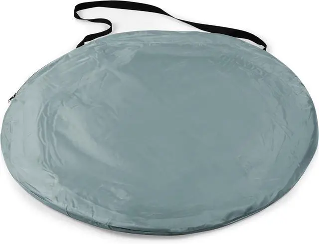 Alt view image 5 of 7 - PICNIC TIME Manta Portable Beach Tent, Fully-Assembled Pop Up Tent, Beach Shade and Sun Shelter, Instant Outdoor Shade with Carrying Bag for Outdoors and UPF50+ UV Protection (Gray with Black Accents)