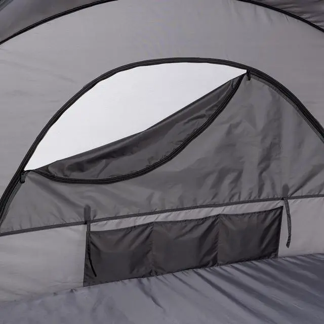 Alt view image 7 of 7 - PICNIC TIME Manta Portable Beach Tent, Fully-Assembled Pop Up Tent, Beach Shade and Sun Shelter, Instant Outdoor Shade with Carrying Bag for Outdoors and UPF50+ UV Protection (Gray with Black Accents)