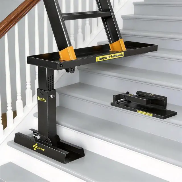 Main image of Foldable Ladder Levelers for Stairs Heavy Duty Ladder Extender