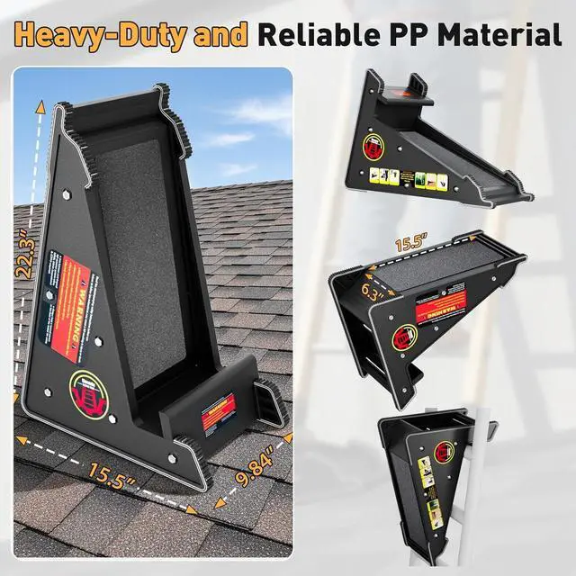 Alt view image 4 of 7 - Ladder Leveler,Roof Leveler Tool, Ladder Stabilizer,Roof Leveling Tool,Stable Platform for Uneven Surface