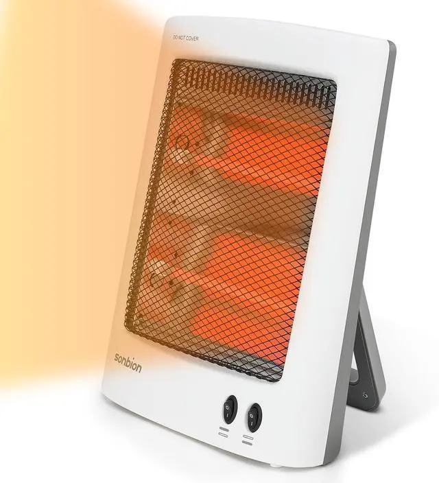Main image of Radiant Space Heater, Portable Electric Heater, Infrared Heaters for Indoor Use, Halogen Heater for Garage Office, Foldable Holder, Overheat and Tip-over Protection, ETL Listed