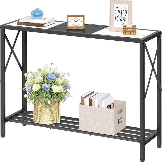 Main image of Tajsoon Console Table 41.8", 2 Tier Entryway Table with Storage Shelves