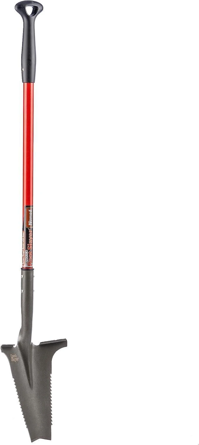 Alt view image 2 of 7 - Root Slayer 22311 Nomad Garden Spade, Serrated Edge, Red