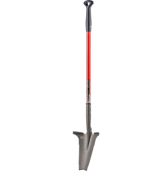 Alt view image 3 of 7 - Root Slayer 22311 Nomad Garden Spade, Serrated Edge, Red