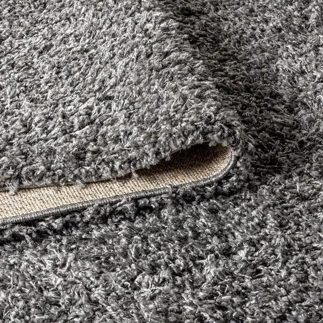 Alt view image 6 of 7 - JONATHAN Y Mercer Shag Plush Charcoal Indoor Area Rug, 3x5, Contemporary, Modern, Easy-Cleaning for Living Room, Bedroom, Kitchen, Pet Friendly, Non-Shedding (MCR106B-3)