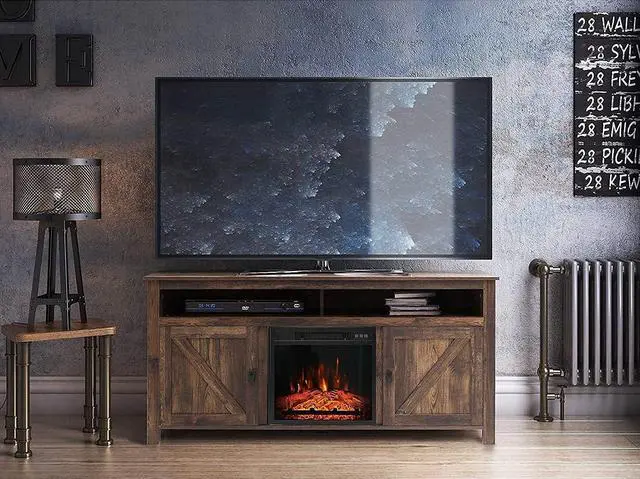 Alt view image 7 of 7 - 18" Electric Fireplace Insert, Recessed Fireplace Heater with Low Noise, Remote Control with Timer, Touch Screen, Adjustable Flame Brightness (18 inch-1)