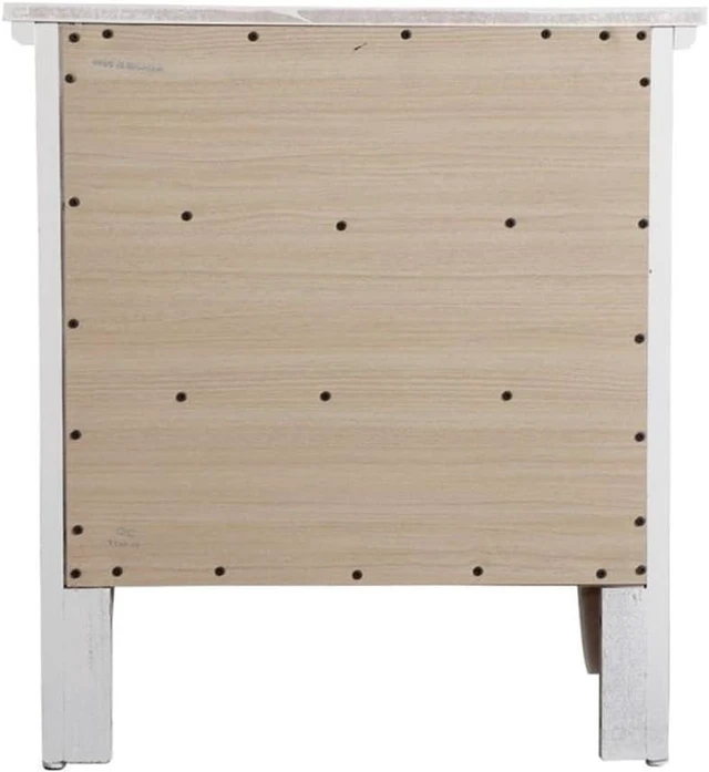 Alt view image 5 of 7 - Glory Furniture Hammond 3 Drawer Nightstand in White