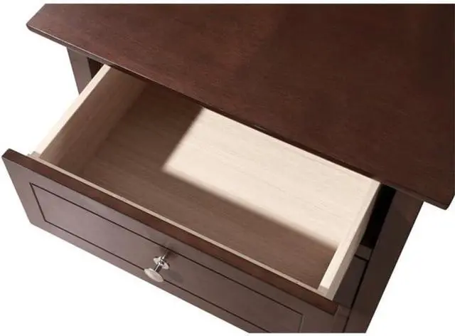Alt view image 4 of 7 - Glory Furniture Daniel 3 Drawer Nightstand in Cappuccino