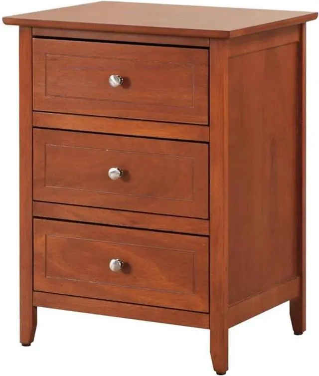 Main image of Glory Furniture Daniel 3 Drawer Nightstand in Oak