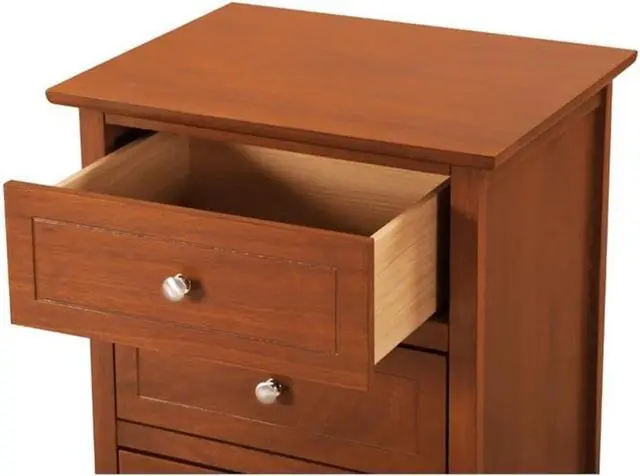 Alt view image 4 of 7 - Glory Furniture Daniel 3 Drawer Nightstand in Oak