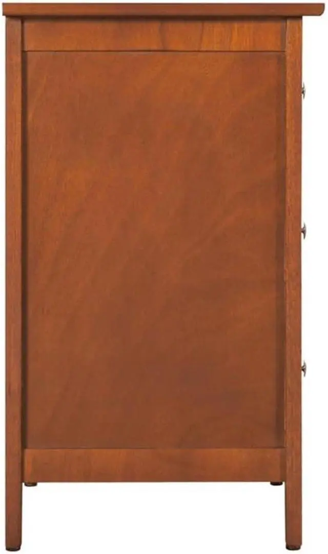 Alt view image 6 of 7 - Glory Furniture Daniel 3 Drawer Nightstand in Oak