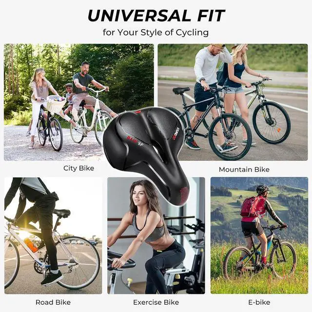 Alt view image 6 of 7 - Bike Seat, YOUNGDO Bicycle Saddle Comfortable