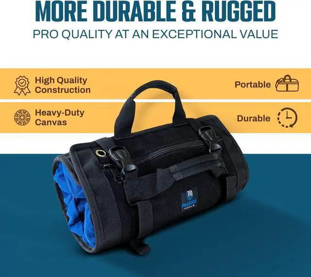 Alt view image 3 of 7 - Rugged Tools Titan Deluxe Tool Roll