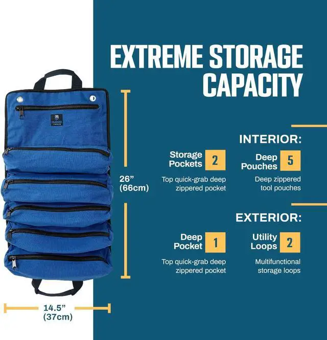 Alt view image 4 of 7 - Rugged Tools Titan Deluxe Tool Roll