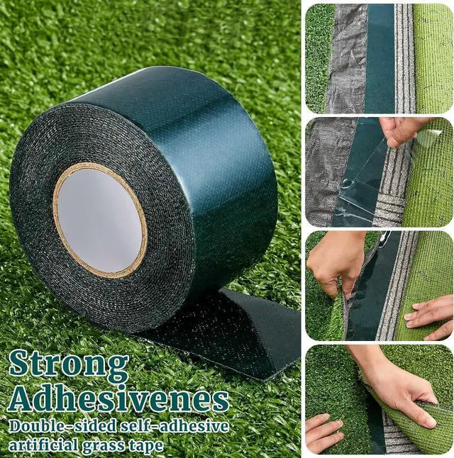 Alt view image 3 of 7 - Gersoniel 6 Rolls 2" X 16.5 ft Double Sided Turf Tape for Artificial Grass