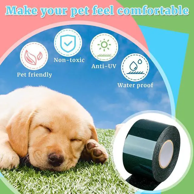 Alt view image 4 of 7 - Gersoniel 6 Rolls 2" X 16.5 ft Double Sided Turf Tape for Artificial Grass