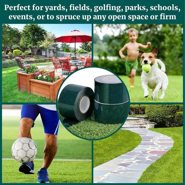 Alt view image 7 of 7 - Gersoniel 6 Rolls 2" X 16.5 ft Double Sided Turf Tape for Artificial Grass