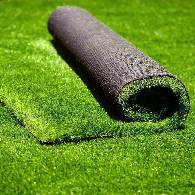Main image of Artificial Grass Indoor Outdoor Fake Turf Rug with Drainage 1.38" 3x8 ft