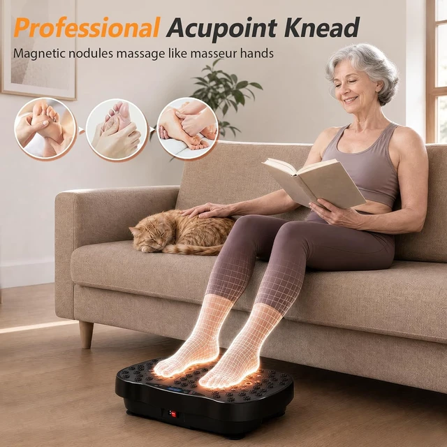 Alt view image 5 of 7 - Vibration Plate Exercise Machine for Whole Body Lymphatic Drainage