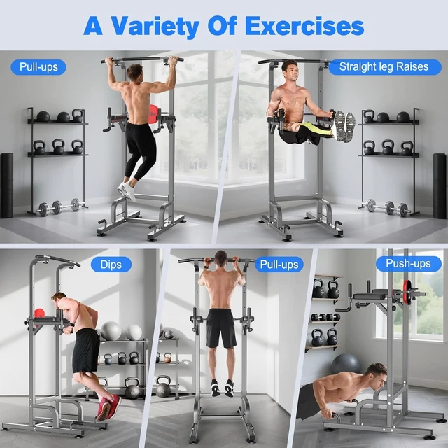Alt view image 2 of 7 - RELIFE REBUILD YOUR LIFE Pull Up Bar Free Standing Power Tower for Home Gym