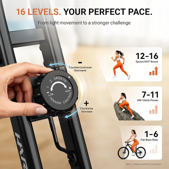 Alt view image 4 of 7 - HARISON Exercise Bike for Home