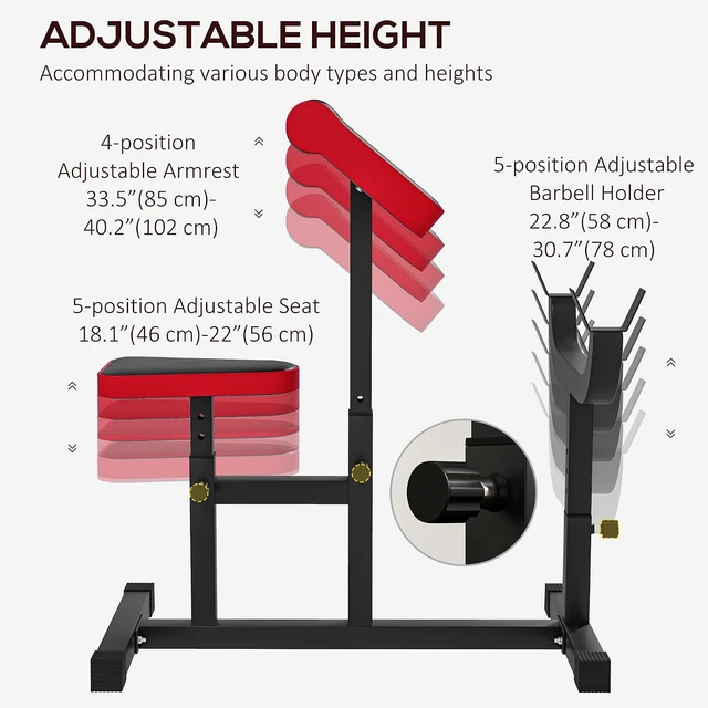 Alt view image 3 of 7 - Soozier Adjustable Preacher Curl Bench with Brabell Rack 265 LBS