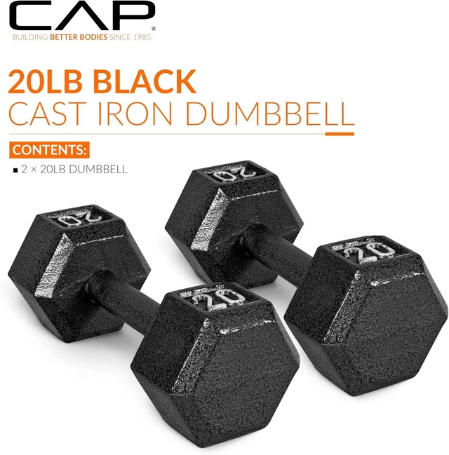 Alt view image 2 of 7 - CAP Barbell Cast Iron Hex Dumbbell | Multiple Options