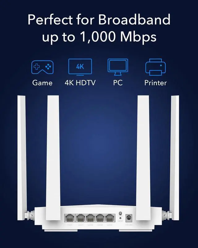 Alt view image 6 of 7 - Cudy WR3000E AX3000 Gigabit Dual Band Wi-Fi 6 Mesh Router, MU-MIMO, OFDMA, WireGuard, OpenVPN, WPA3, Cudy Mesh and APP Supported